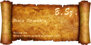 Bucz Szandra névjegykártya